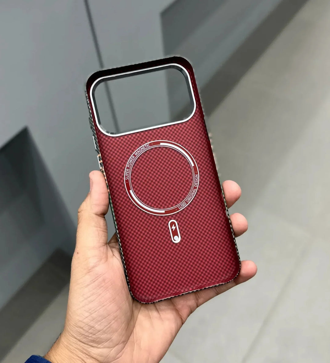 Classic Plaid Carbon Fiber MagSafe iPhone Case Cover - Slim, Stylish & Protective - Creslia