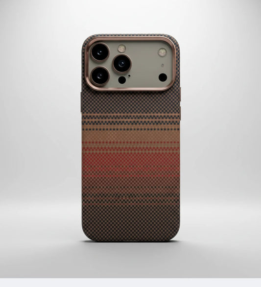 Classic Plaid Carbon Fiber MagSafe iPhone Case Cover - Slim, Stylish & Protective