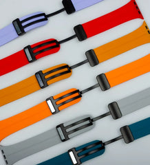 Silicone Magnetic Buckle Apple Watch Band – Blue - Creslia