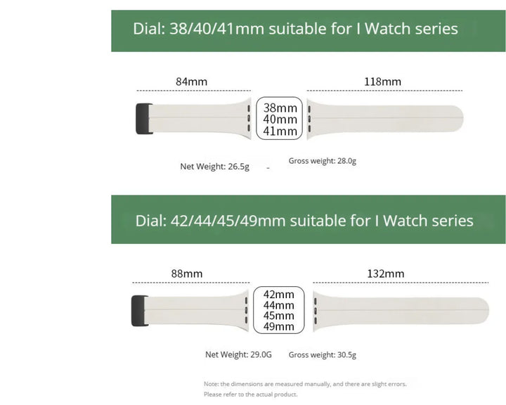 Silicone Magnetic Buckle Apple Watch Band – Starlight