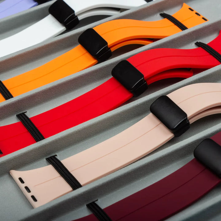 Silicone Magnetic Buckle Apple Watch Band – Starlight