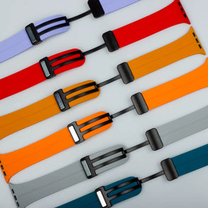 Silicone Magnetic Buckle Apple Watch Band – Blue