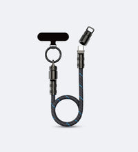 ROCK R15 Phone Lanyard + Fast-Charging Data Cable - Black