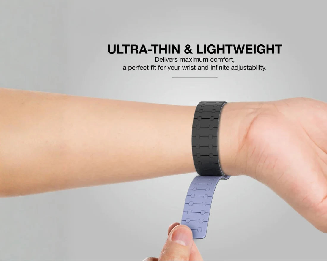 Creslia Magnetic Link Silicone Band for Apple Watch – Brown