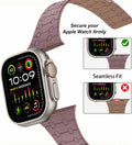 Creslia Magnetic Link Silicone Band for Apple Watch – Purple - Creslia