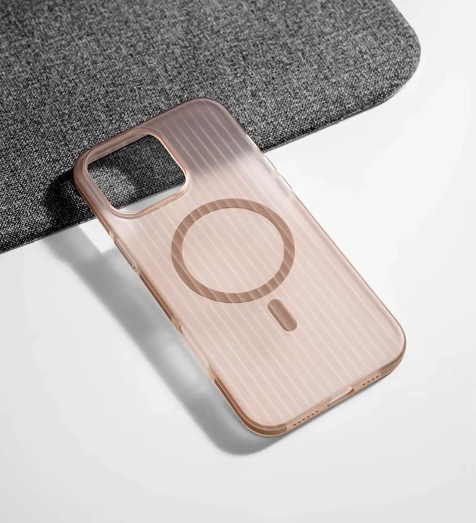 Corrugated Hybrid MagSafe Case Cover for iPhone - Desert - Creslia