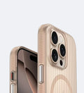 Corrugated Hybrid MagSafe Case Cover for iPhone - Desert - Creslia