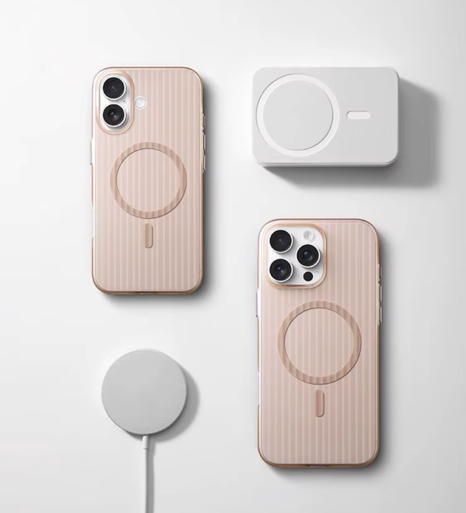 Corrugated Hybrid MagSafe Case Cover for iPhone - Dessert