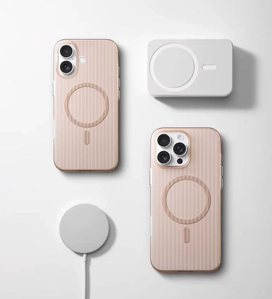 Corrugated Hybrid MagSafe Case Cover for iPhone - Dessert - Creslia