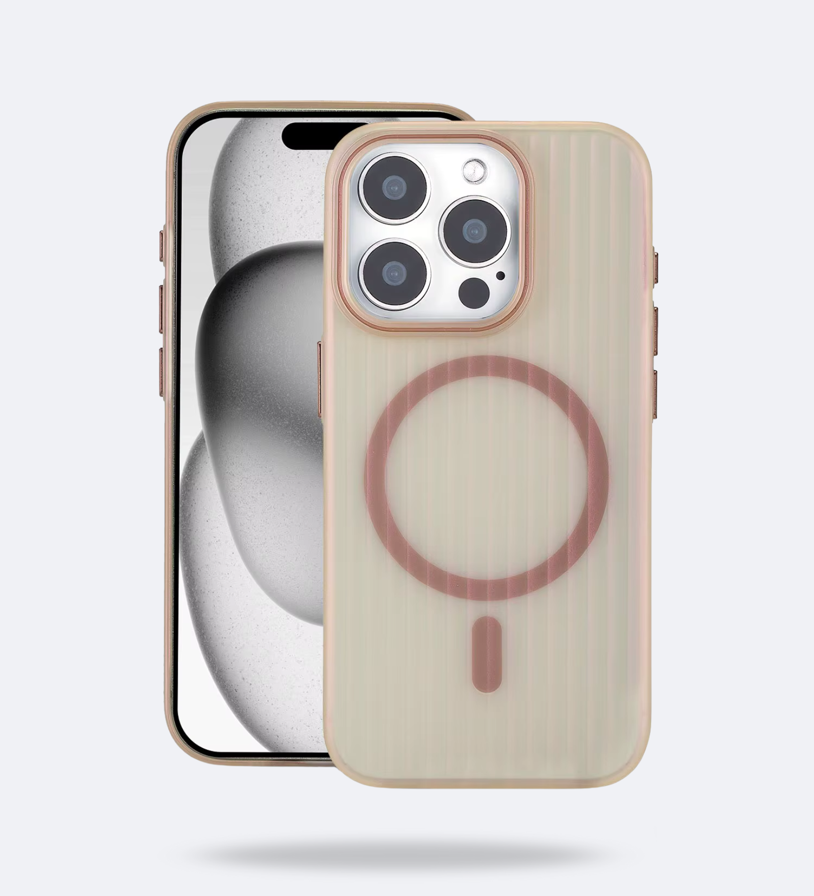 Corrugated Hybrid MagSafe Case Cover for iPhone - Dessert