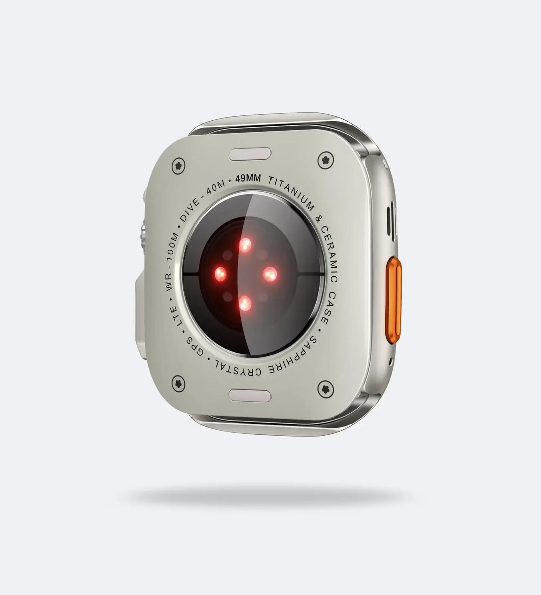 Apple Watch Ultra Converter Case Cover – Instantly Transform 44/45/46mm into Ultra Look - Black Titanium - Creslia