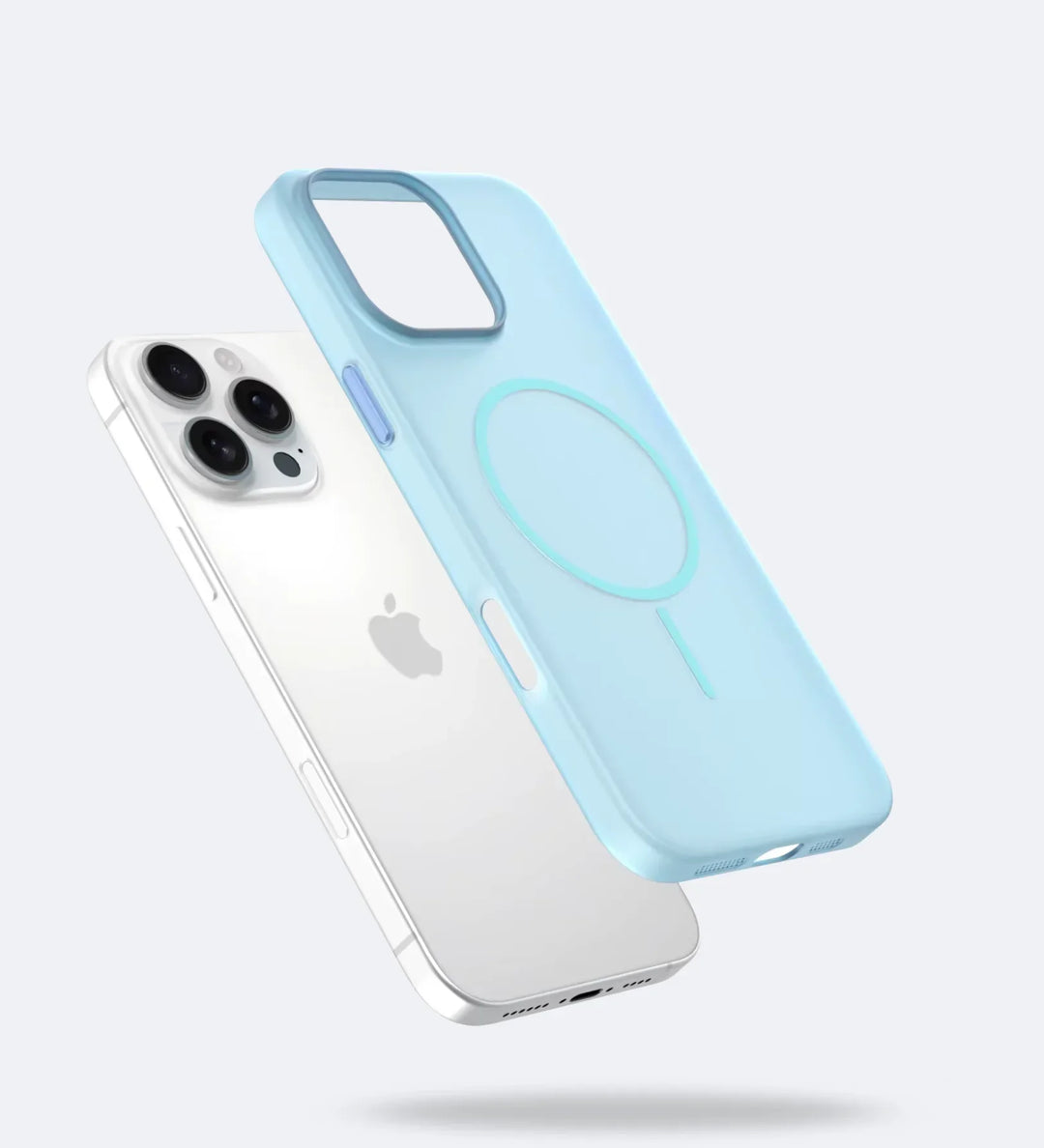 Frosted Ultra-Thin iPhone Case with MagSafe – Matte, 0.35 mm - Blue - Creslia