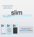 Frosted Ultra-Thin iPhone Case with MagSafe – Matte, 0.35 mm - Blue - Creslia
