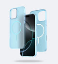 Frosted Ultra-Thin iPhone Case with MagSafe – Matte, 0.35 mm - Blue - Creslia