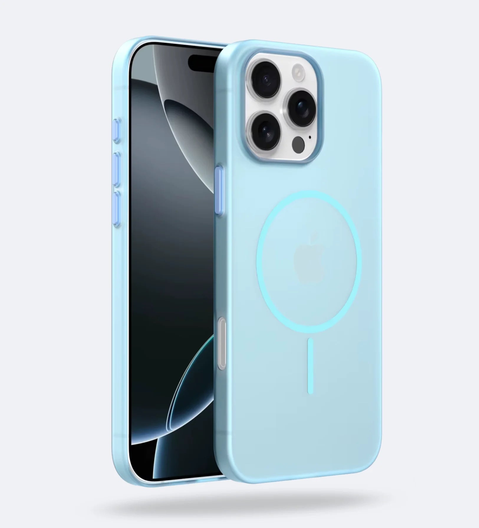Frosted Ultra-Thin iPhone Case with MagSafe – Matte, 0.35 mm - Blue