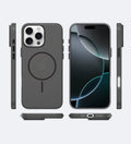 Frosted Ultra-Thin iPhone Case with MagSafe – Matte, 0.35 mm - Black - Creslia