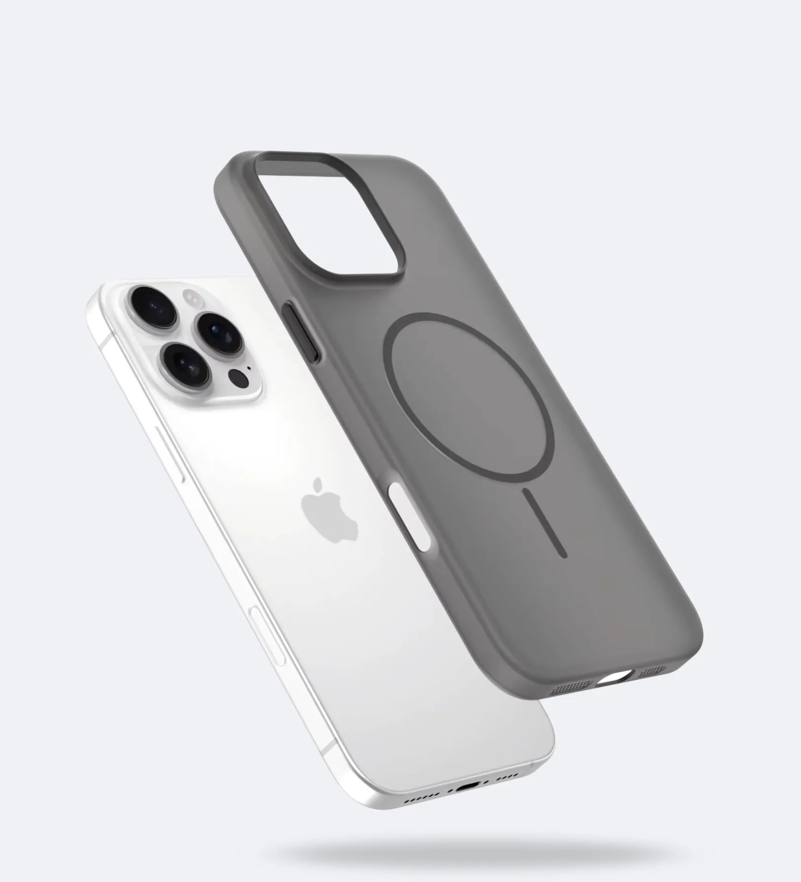 Frosted Ultra-Thin iPhone Case with MagSafe – Matte, 0.35 mm - Black