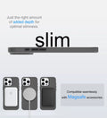 Frosted Ultra-Thin iPhone Case with MagSafe – Matte, 0.35 mm - Black - Creslia