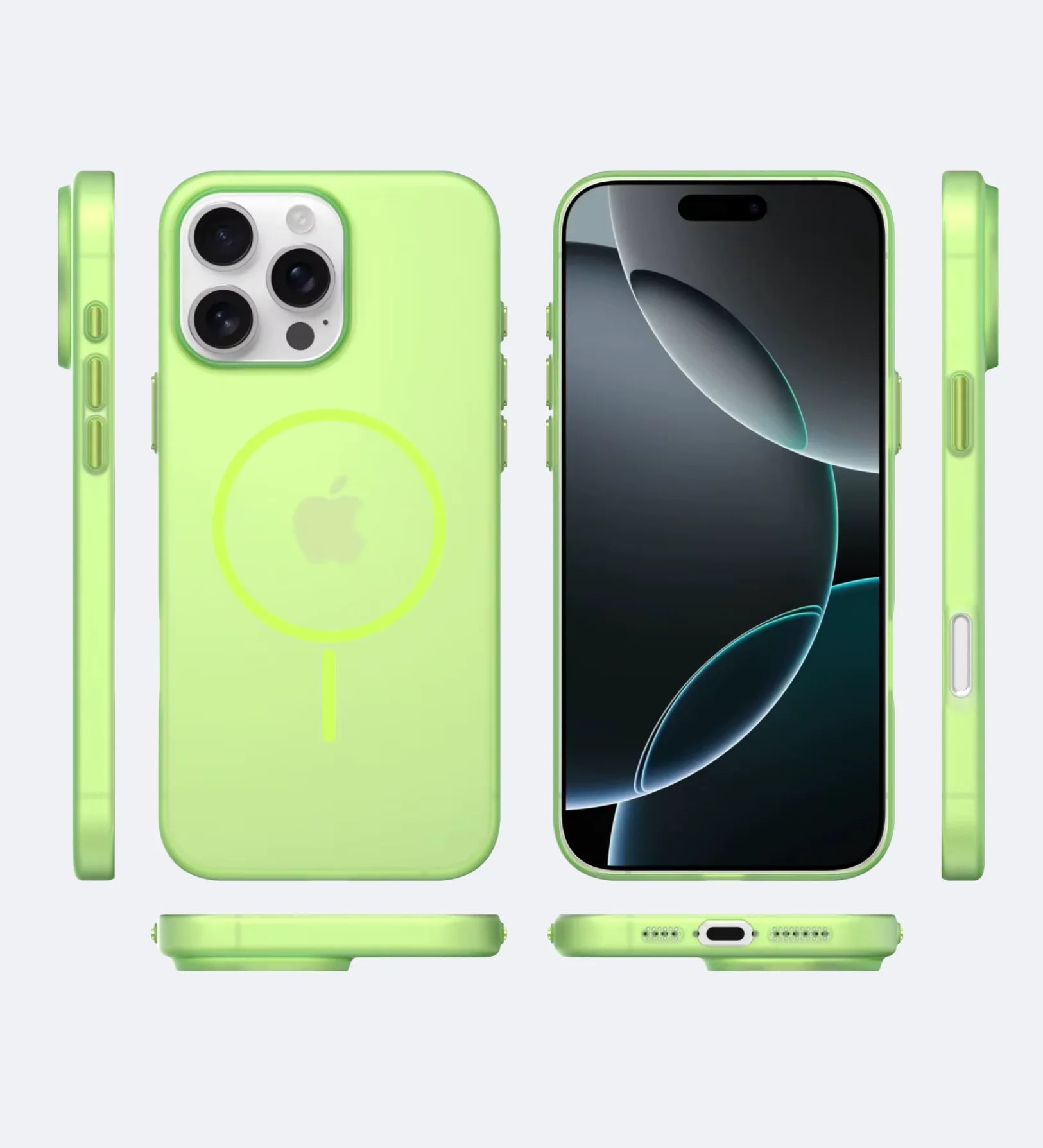 Frosted Ultra-Thin iPhone Case with MagSafe – Matte, 0.35 mm - Green