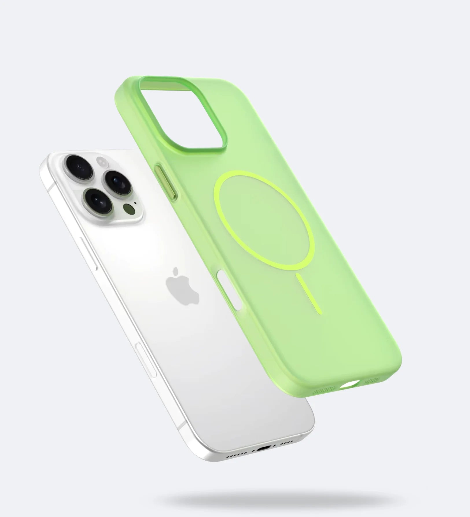 Frosted Ultra-Thin iPhone Case with MagSafe – Matte, 0.35 mm - Green
