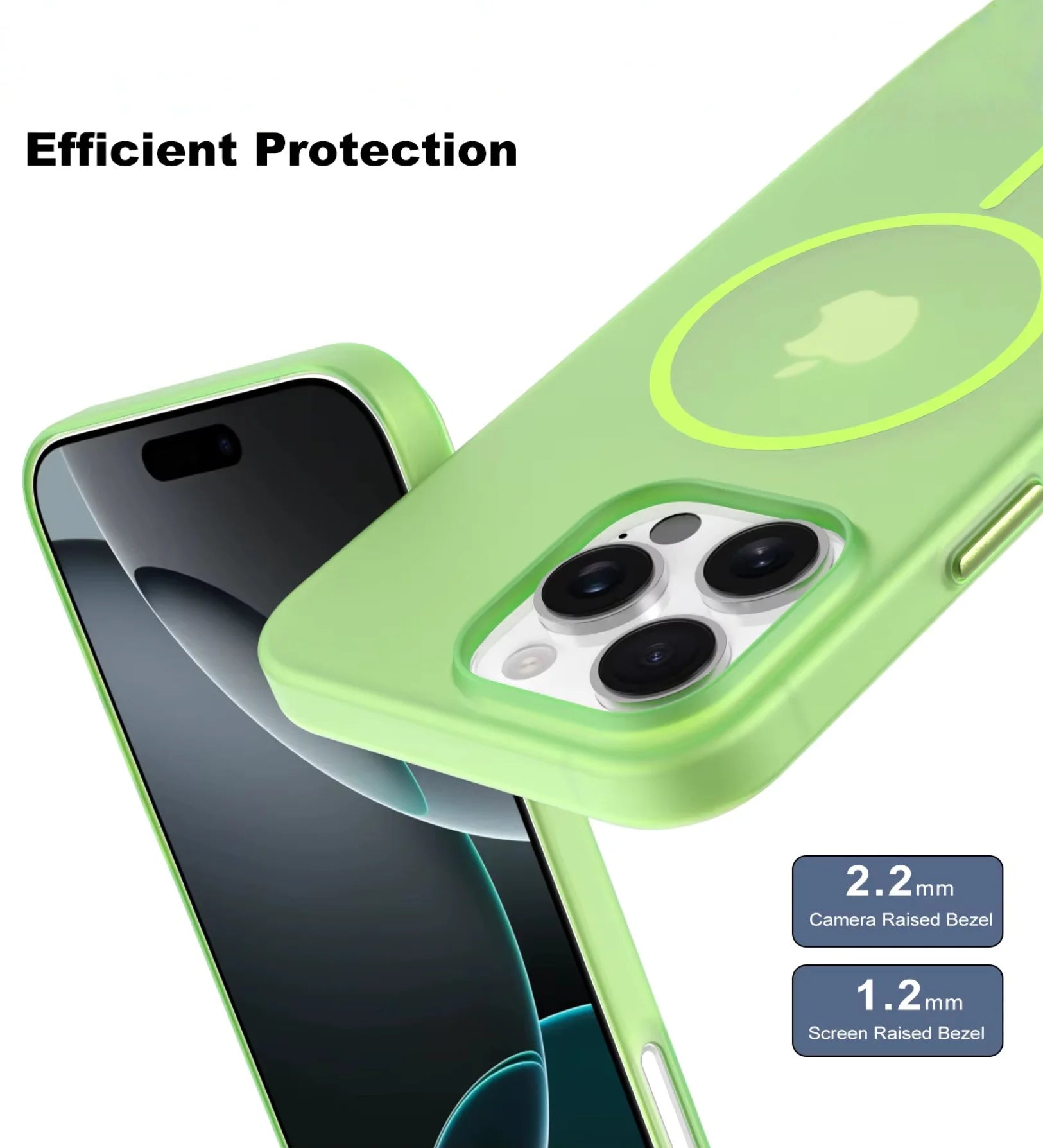 Frosted Ultra-Thin iPhone Case with MagSafe – Matte, 0.35 mm - Green