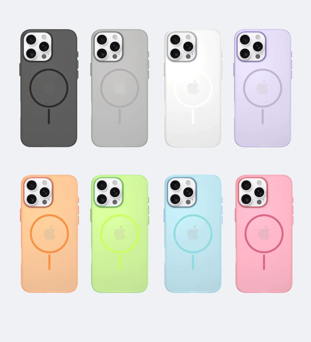 Frosted Ultra-Thin iPhone Case with MagSafe – Matte, 0.35 mm - Pink - Creslia