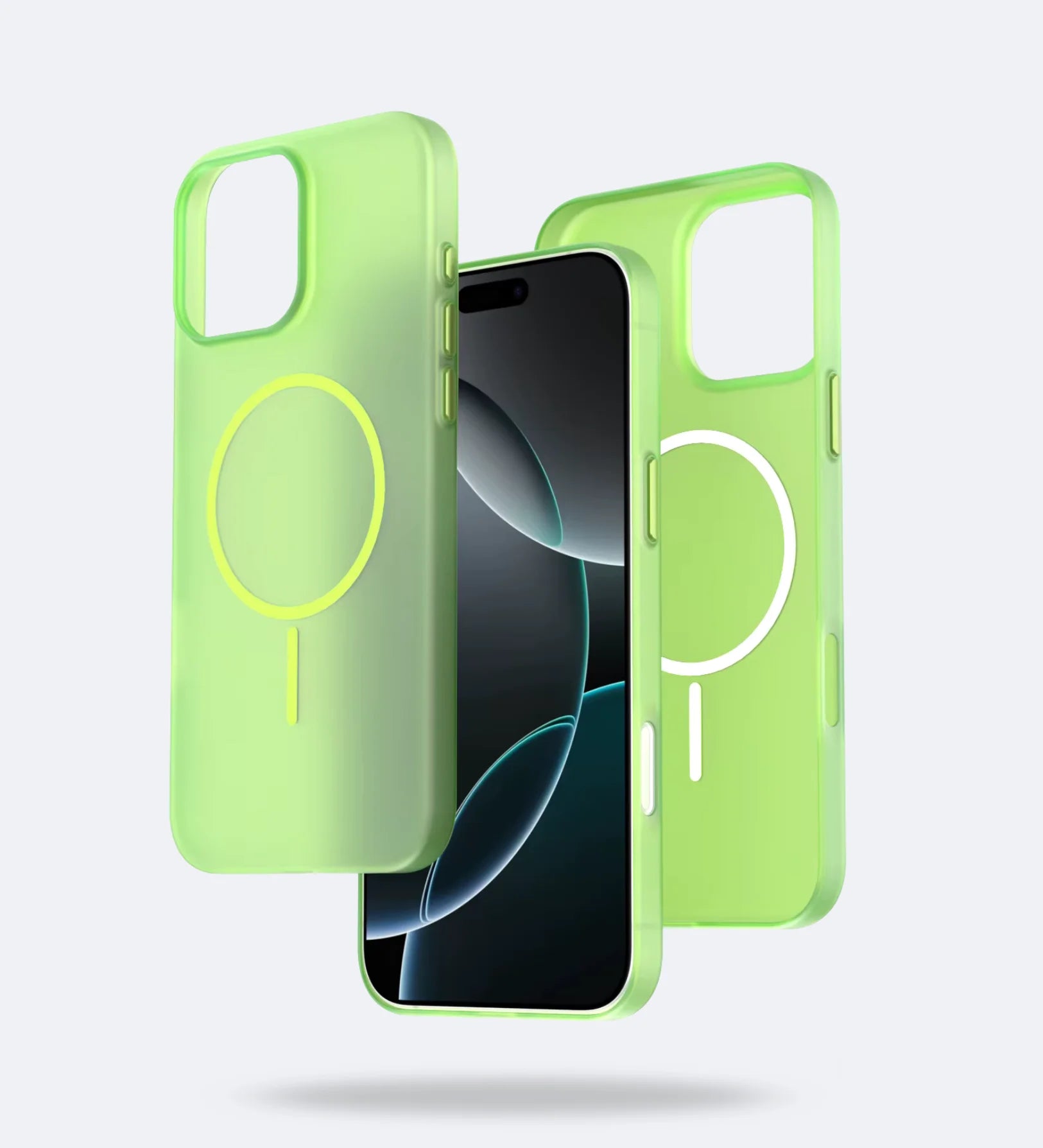 Frosted Ultra-Thin iPhone Case with MagSafe – Matte, 0.35 mm - Green