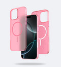 Frosted Ultra-Thin iPhone Case with MagSafe – Matte, 0.35 mm - Pink - Creslia