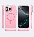 Frosted Ultra-Thin iPhone Case with MagSafe – Matte, 0.35 mm - Pink - Creslia