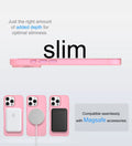 Frosted Ultra-Thin iPhone Case with MagSafe – Matte, 0.35 mm - Pink - Creslia