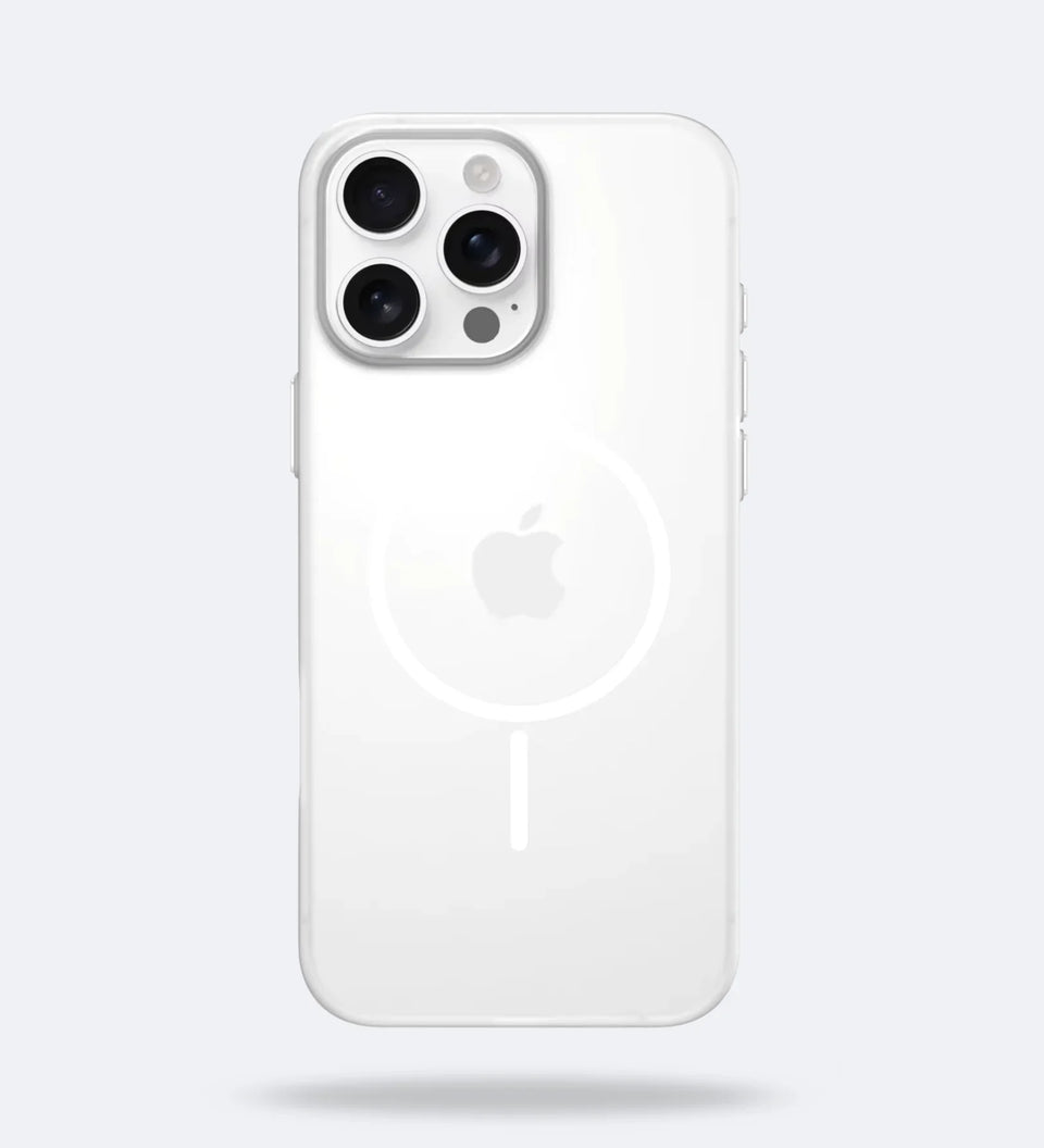 Frosted Ultra-Thin iPhone Case with MagSafe – Matte, 0.35 mm - White - Creslia