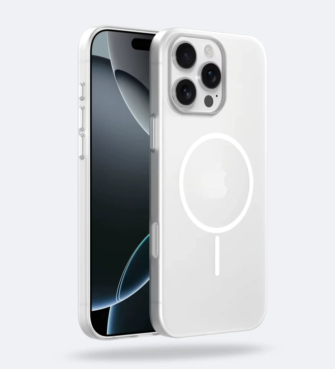 Frosted Ultra-Thin iPhone Case with MagSafe – Matte, 0.35 mm - White - Creslia