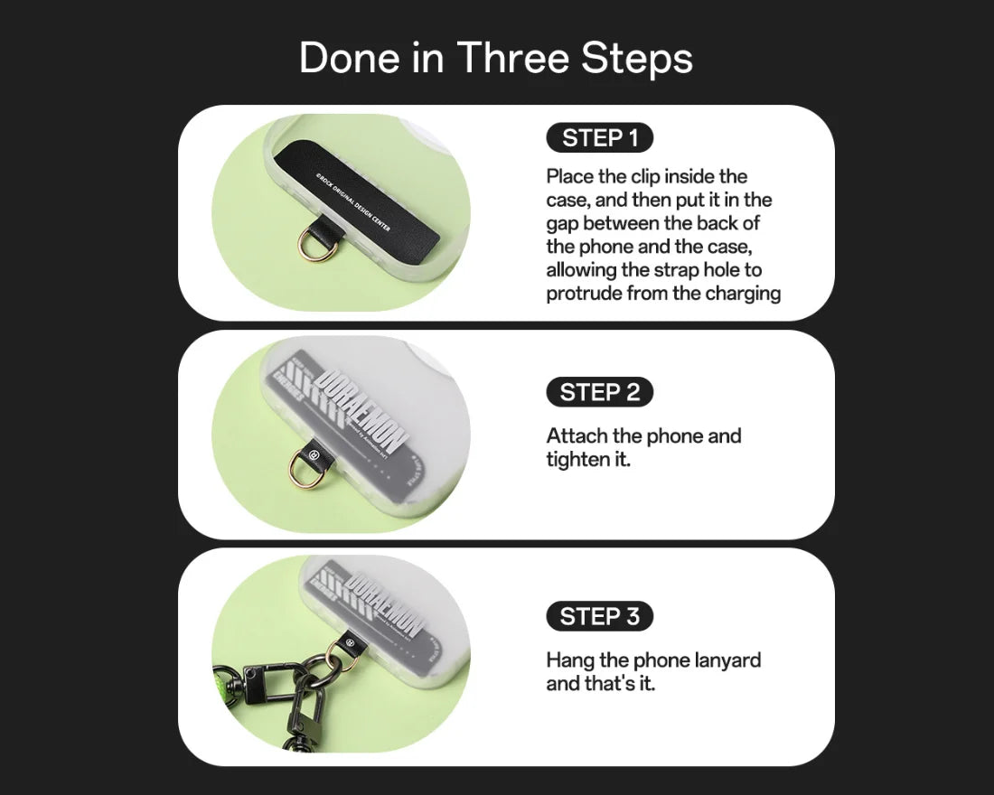 Glow-in-the-Dark Phone Lanyard – Green, Adjustable Neck & Wrist Strap for All Phones