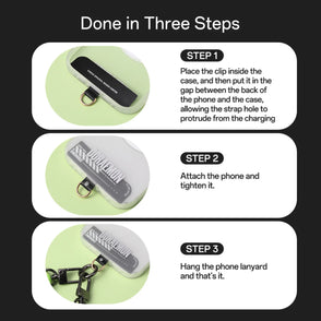 Glow-in-the-Dark Phone Lanyard – Green, Adjustable Neck & Wrist Strap for All Phones