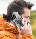Heavy Duty Magnetic Armor iPhone Case with Kickstand & Spin Wheel - Grey - Creslia