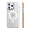Corrugated Hybrid MagSafe Case Cover for iPhone - Orange - Creslia