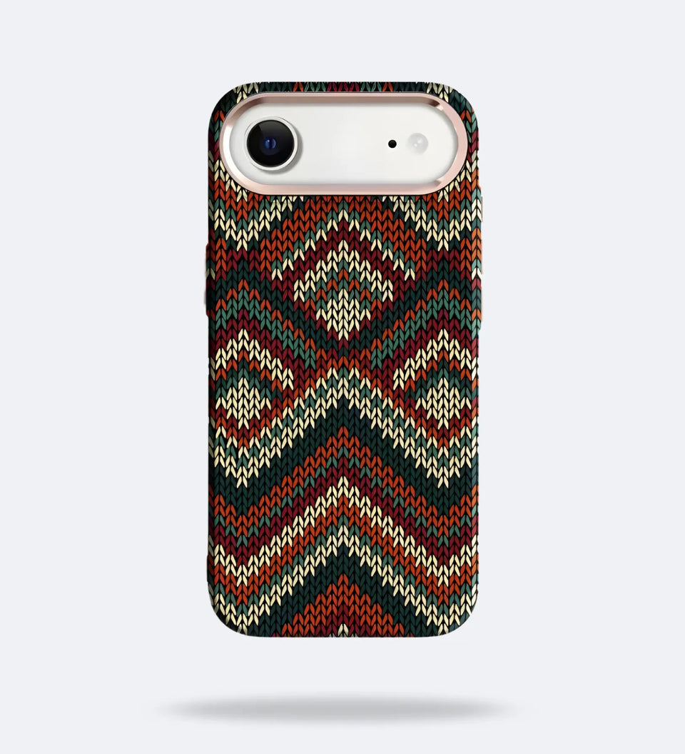 Knitted Pattern Carbon Fiber MagSafe iPhone Case Cover - Slim, Stylish & Protective - Creslia