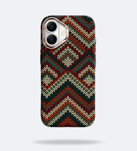 Knitted Pattern Carbon Fiber MagSafe iPhone Case Cover - Slim, Stylish & Protective - Creslia