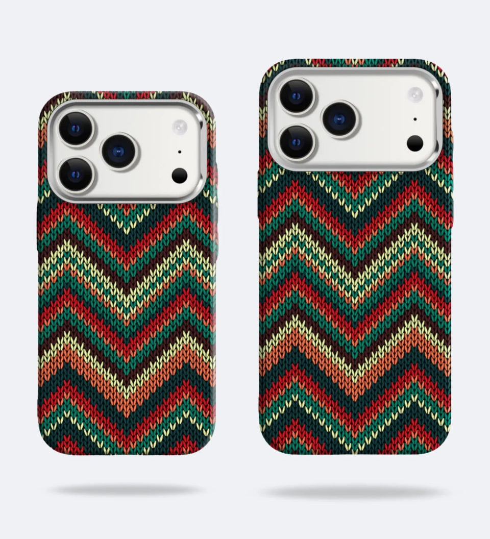 Knitted Pattern Carbon Fiber MagSafe iPhone Case Cover - Slim, Stylish & Protective - Creslia
