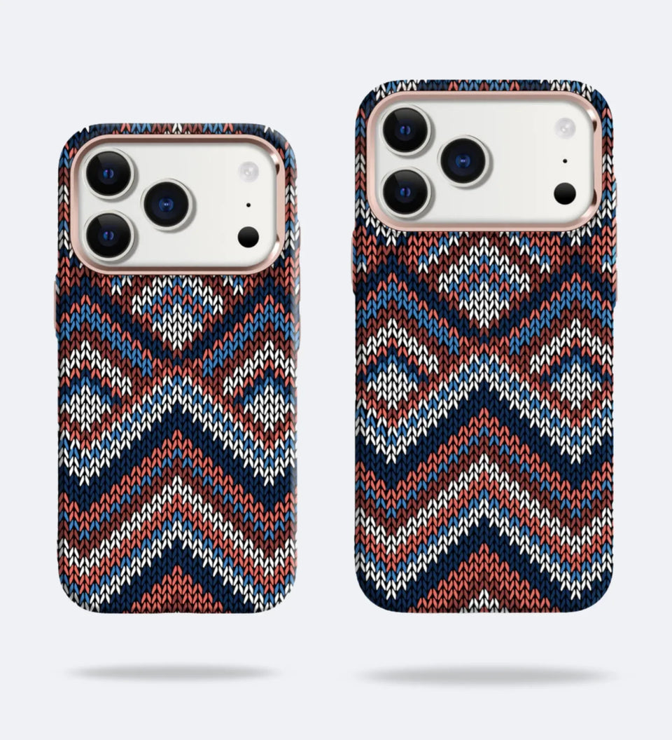 Knitted Pattern Carbon Fiber MagSafe iPhone Case Cover - Slim, Stylish & Protective - Creslia
