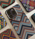 Knitted Pattern Carbon Fiber MagSafe iPhone Case Cover - Slim, Stylish & Protective - Creslia