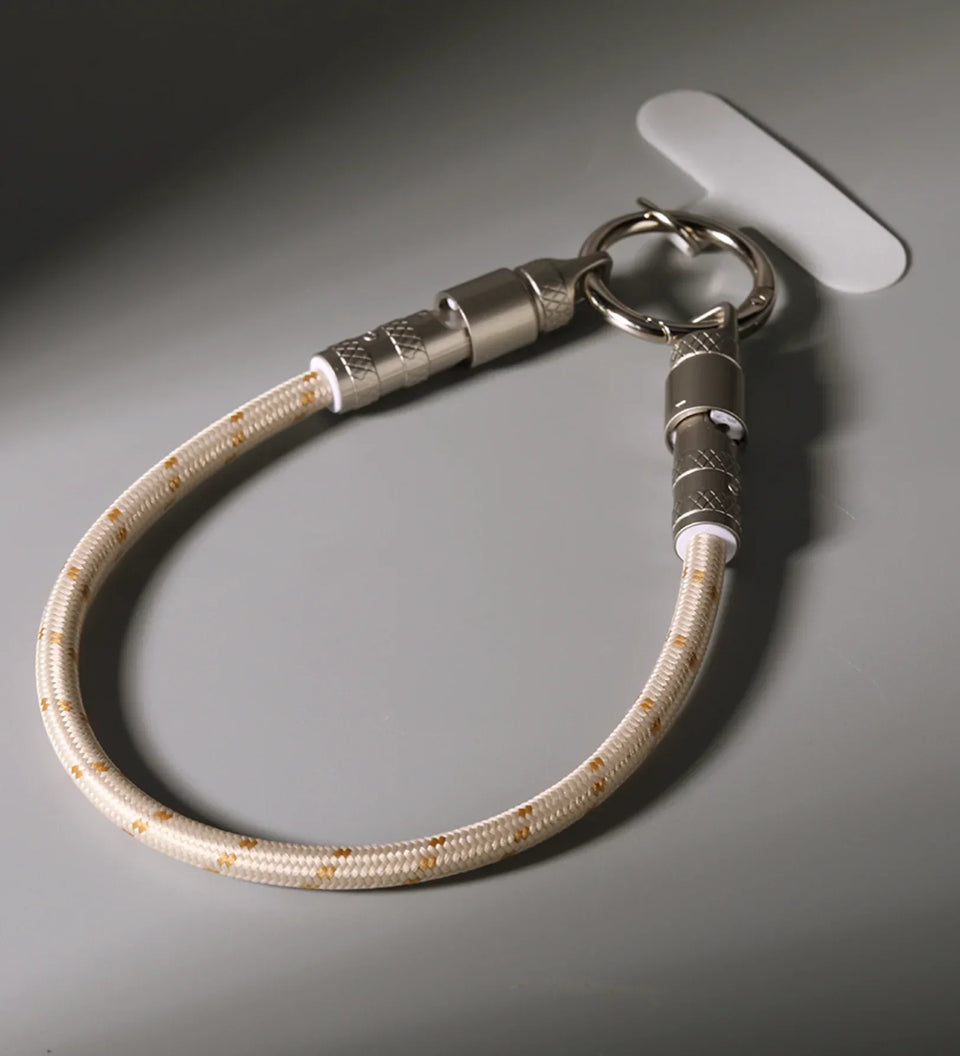 ROCK R15 Phone Lanyard + Fast-Charging Data Cable - Beige - Creslia