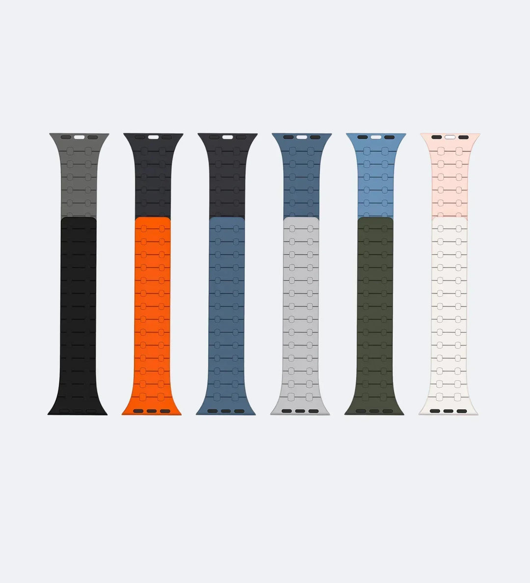 Creslia Magnetic Link Silicone Band for Apple Watch – Blue - Creslia