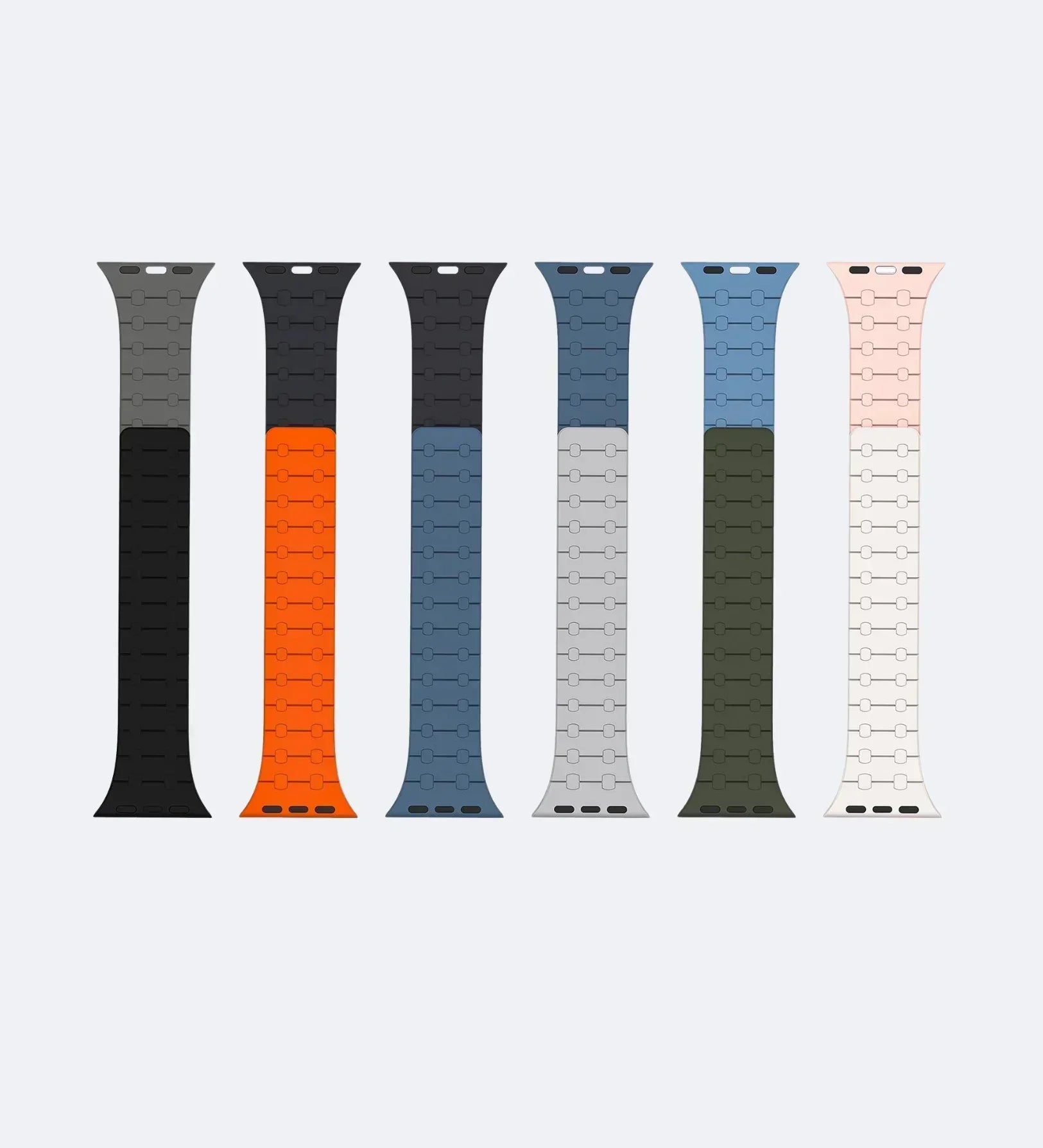 Creslia Magnetic Link Silicone Band for Apple Watch – Blue - Creslia