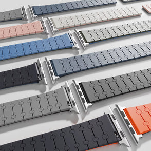 Creslia Magnetic Link Silicone Band for Apple Watch – Brown