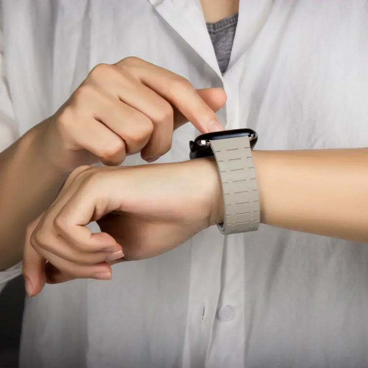 Creslia Magnetic Link Silicone Band for Apple Watch – Blue - Creslia