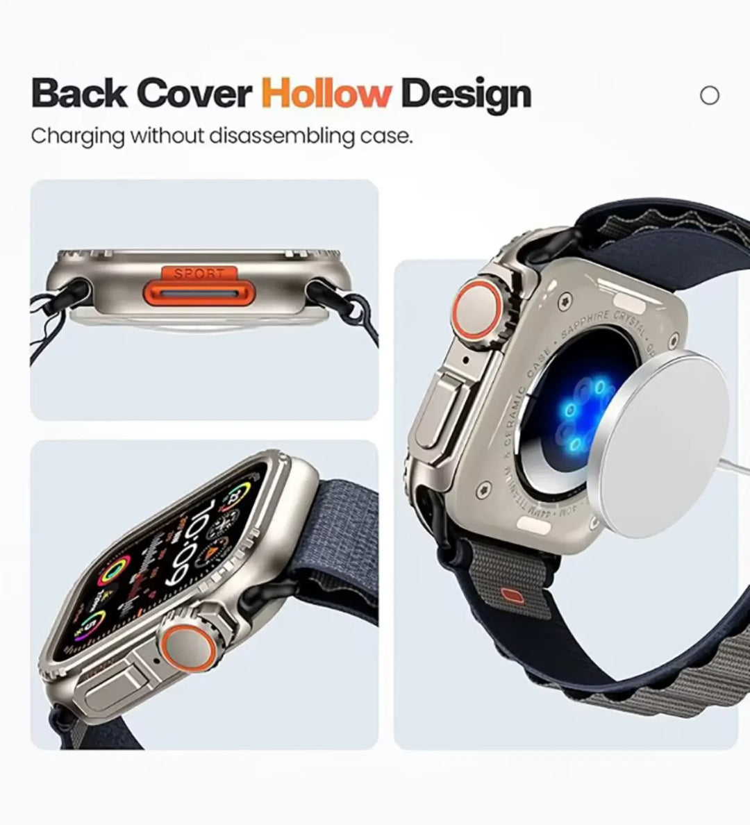 Apple Watch Ultra Cases & Covers - 49mm Stainless Steel Bumper - Creslia