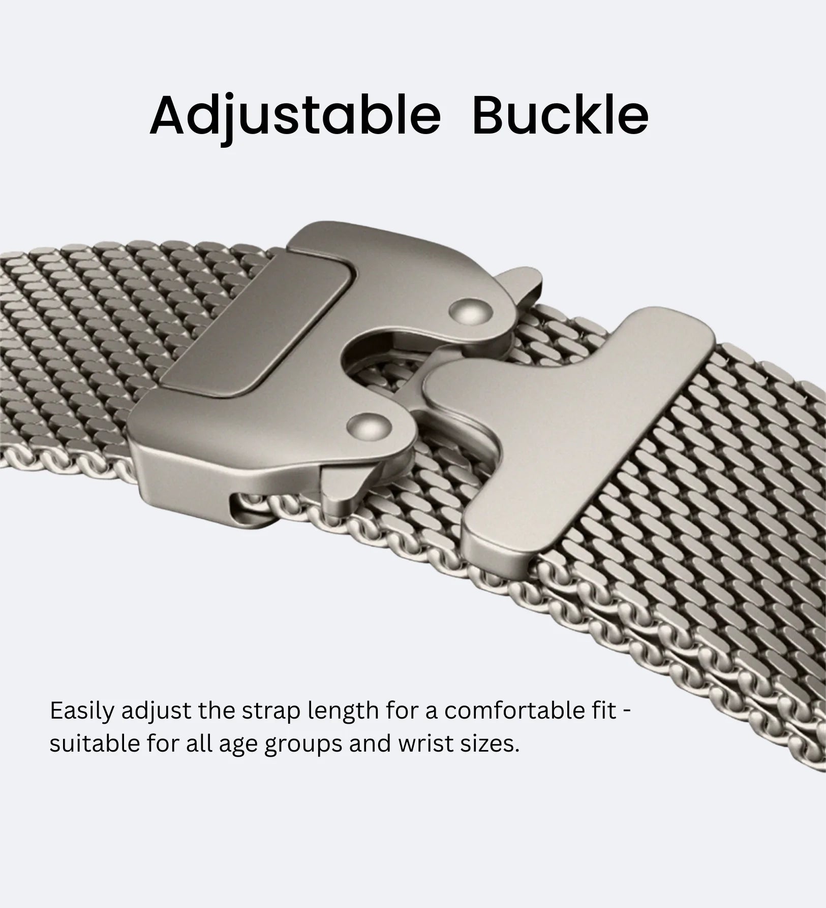 Milanese Loop 2.0 Apple Watch Band - Magnetic Parachute-Buckle - Black Titanium