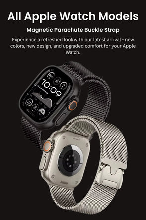 Milanese Loop 2.0 Apple Watch Band - Magnetic Parachute-Buckle - Dessert Titanium