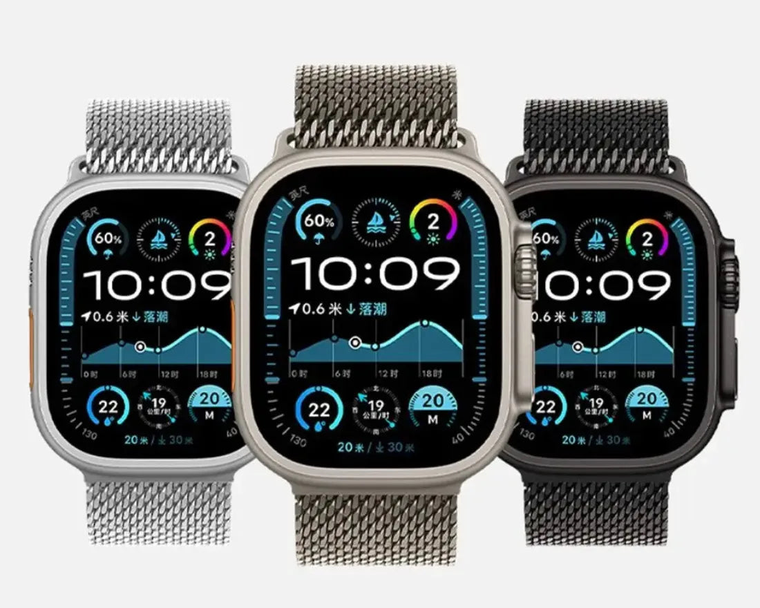 Milanese Loop 2.0 Apple Watch Band - Magnetic Parachute-Buckle - Dessert Titanium